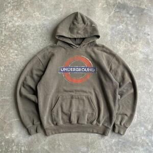 Vintage London Underground Hoodie Y2K Graphic Sweatshirt